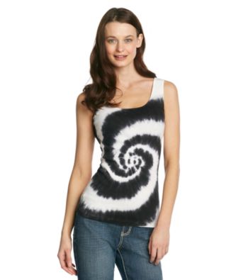 Relativity® Tie-Dye Rib Tank Top
