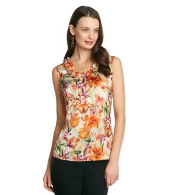 Notations® Ruffled Layers Neckline Blouse