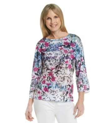 Breckenridge® Floral Printed Sublimation Tee