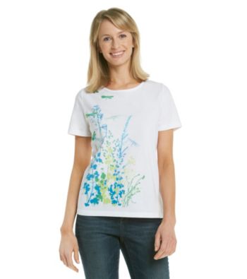 Breckenridge® Petites' Crewneck Embellished Tee