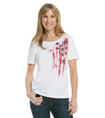 Breckenridge® Crewneck Embellished Star Tee