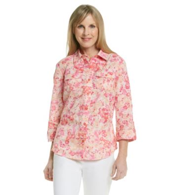 Studio Works® Woven Coral Carnation Shirt