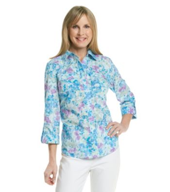 Studio Works® Woven Purple Wildflower Shirt