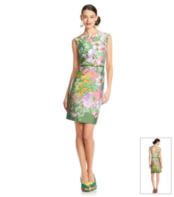Muse Cut Out Back Floral Sheath