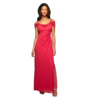 Alex Evenings® Long Drapeneck Dress