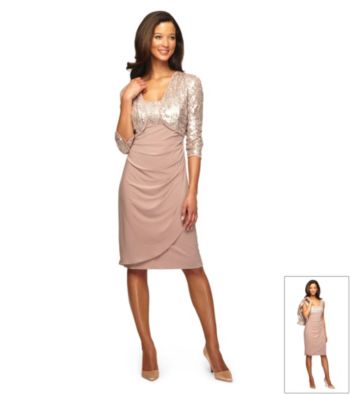 Alex Evenings® Sequin Bodice Jacket Dress