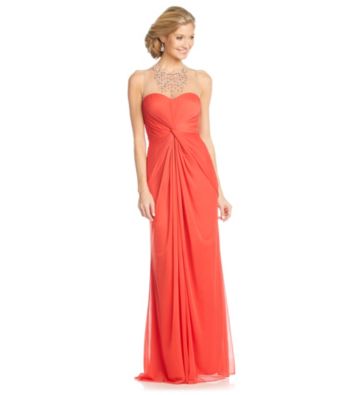 Adrianna Papell® Beaded Illusion Knot Dress