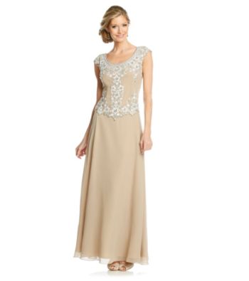 J Kara® Sleeveless Mock Flare Dress