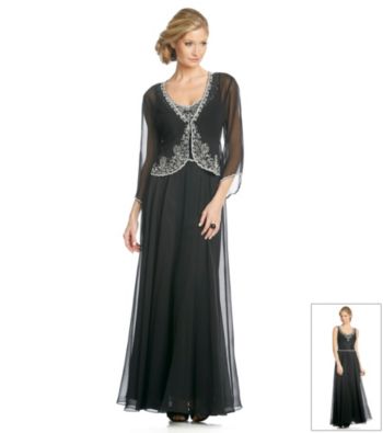J Kara® Long Sleeve Jacket Dress