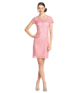 Marina Short Lace Shift Dress