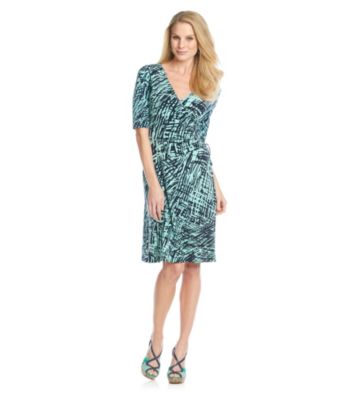 Evan-Picone® Printed Side Tie Dress