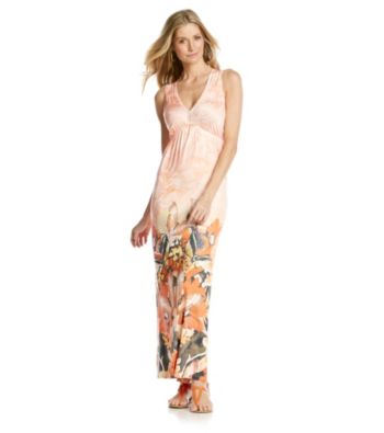 Oneworld Plunge V-Neck Maxi Dress Women's