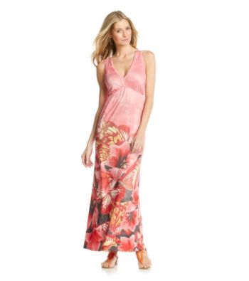 Oneworld® Plunge V-Neck Maxi Dress