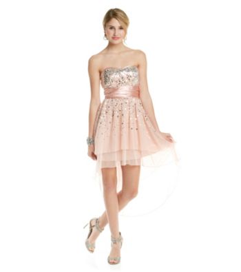 Trixxi® Juniors' Strapless Sequin Party Dress
