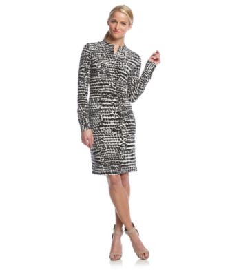 Calvin Klein Printed Henley Dress