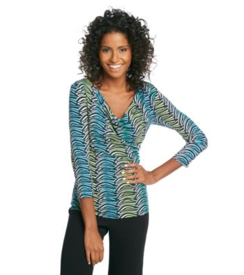 Chaus Geo Print Cross Top