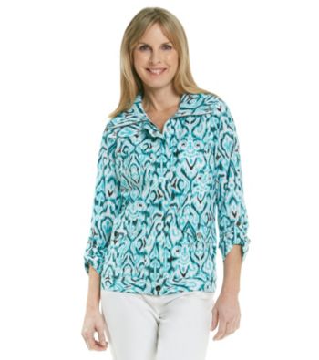 Laura Ashley® Ikat Printed Weekend Jacket