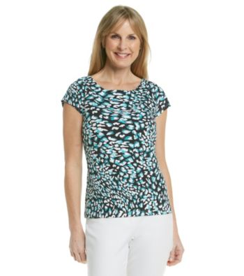 Laura Ashley® Painted Animal Balletneck Tee