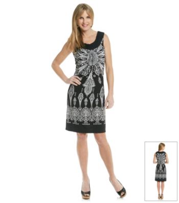 Laura Ashley® Petites' Medallion Printed Dress