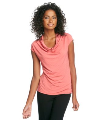 Chelsea & Theodore® Drapeneck Embellished Top