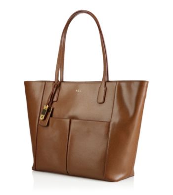 Lauren Ralph Lauren Newbury Leather Pocket Tote