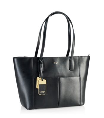 Lauren Ralph Lauren Newbury Leather Pocket Shopper