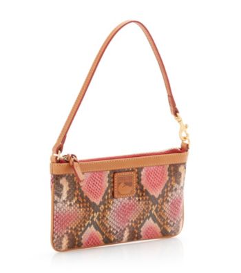 Dooney & Bourke® Pink Python Large Slim Wristlet