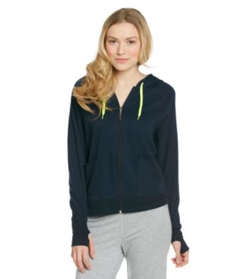 Steve Madden French Terry Zip Hoodie - Twilight Blue