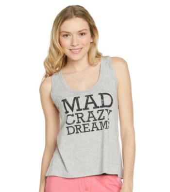 Steve Madden Mad Crazy Dreams Tank Top - Heather Grey