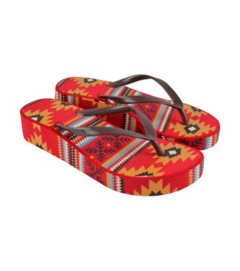 MUK LUKS® Navaho Star Wedge Flip Flops