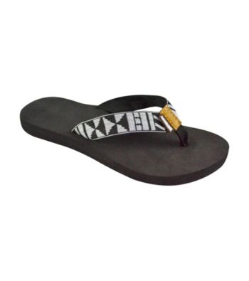 MUK LUKS® Black Alejandra Sport Flip Flops