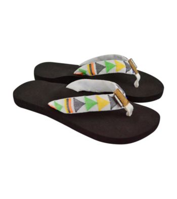 MUK LUKS® Black Inez Sport Flip Flops