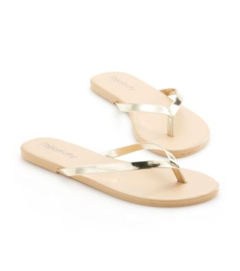 Relativity® Patent Metallic Flip Flops