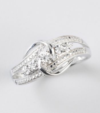 Diamond Accent Ring in Sterling Silver