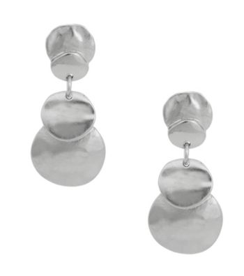 Erica Lyons® Silvertone Pierced Earrings