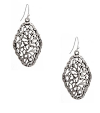 Erica Lyons® Silvertone Pierced Earrings