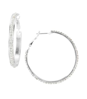 Erica Lyons® Silvertone Pierced Earrings