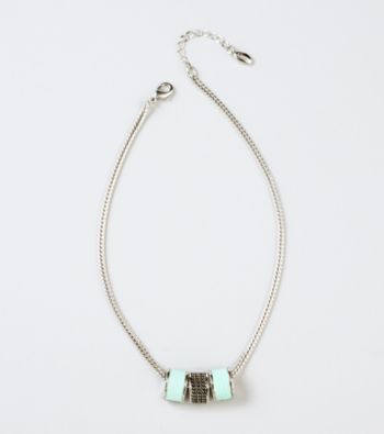 Guess Silvertone Pendant Necklace