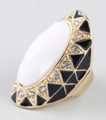 Guess Goldtone Oval Ring