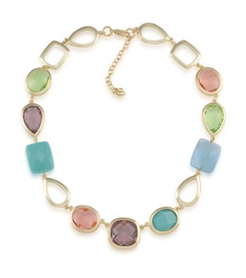 Carolee® Goldtone Candy Colors Collar Necklace