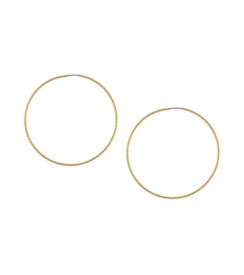 Jessica Simpson Goldtone Large Hoop Earrings