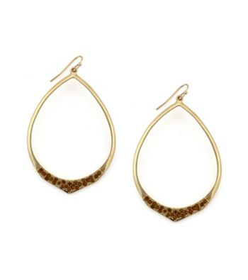 Jessica Simpson Goldtone Open Hoop Earrings