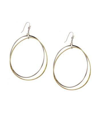 Jessica Simpson Two Tone Drop Earrings