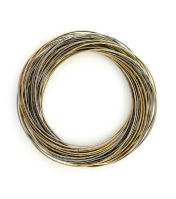 Jessica Simpson Two Tone Twisted Bangle Set