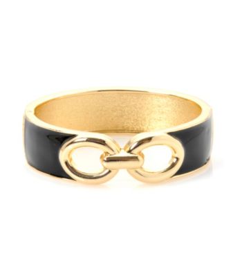 L&J Accessories Jet Epoxy Chain Link Bangle