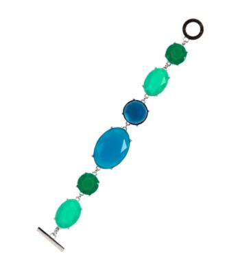 Anne Klein® Silvertone Blue Bracelet