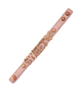 BCBGeneration™ Blush and Rose Goldtone Sweet Heart Affirmation Bracelet