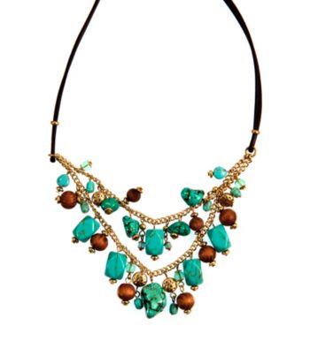 Nine West Vintage America Collection® Antique Goldtone Shaky Frontal Necklace