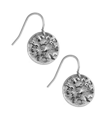 Nine West Vintage America Collection® Antique Silvertone Circle Drop Earrings