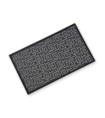 Alyssa Joy Squares Woven Vinyl Non-Skid Accent Rug